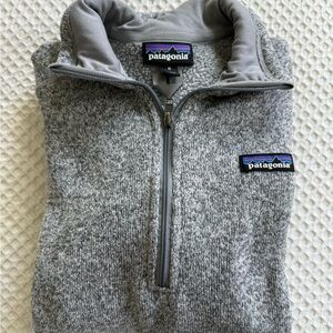 Patagonia Gray Zip Up Jacket Fleece
